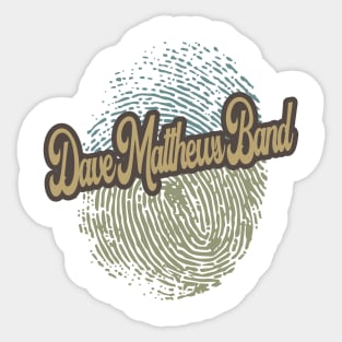 Dave Matthews Band Fingerprint Sticker